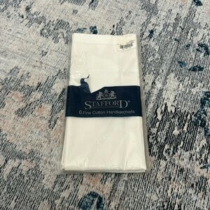 NIP Stafford 6 Fine Cotton 16” x 16” Handkerchiefs
